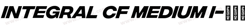integral cf medium i字体转换